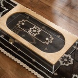 Embroidered Mesh Large Rectangle Plexi Box