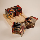 Decoupage Plexi Boxes with Wooden Tray