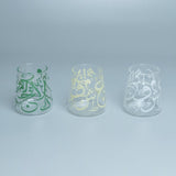 JRD Home Multicolor Arabic Calligraphy Glasses Set of 6