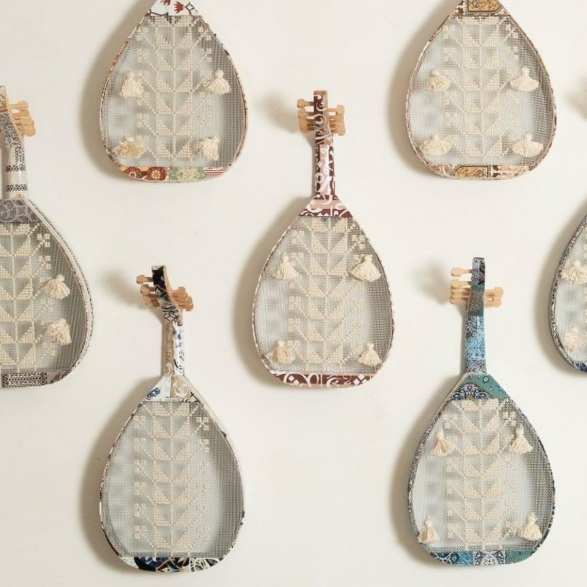 Arabic Calligraphy Oud Guitar Wall Hanging Decor