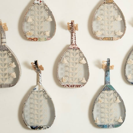 Arabic Calligraphy Oud Guitar Wall Hanging Decor