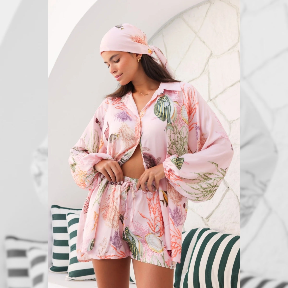 Clutch Pink Amalfi Dream Short Co-Ord Set