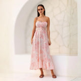 Clutch Pink Garden Maxi Dress