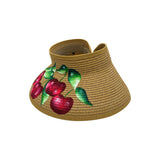 Cherries Roll-Up Sun Visor Hat
