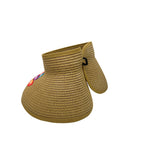 Colorful Feathers Roll-Up Sun Visor Hat