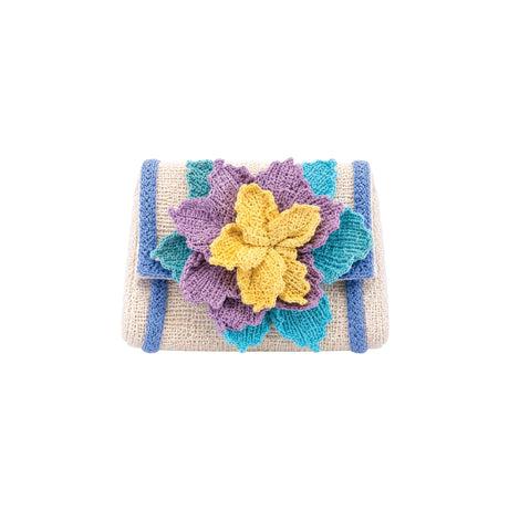 Basma Collection Yellow Bloom Heirloom Crochet Clutch