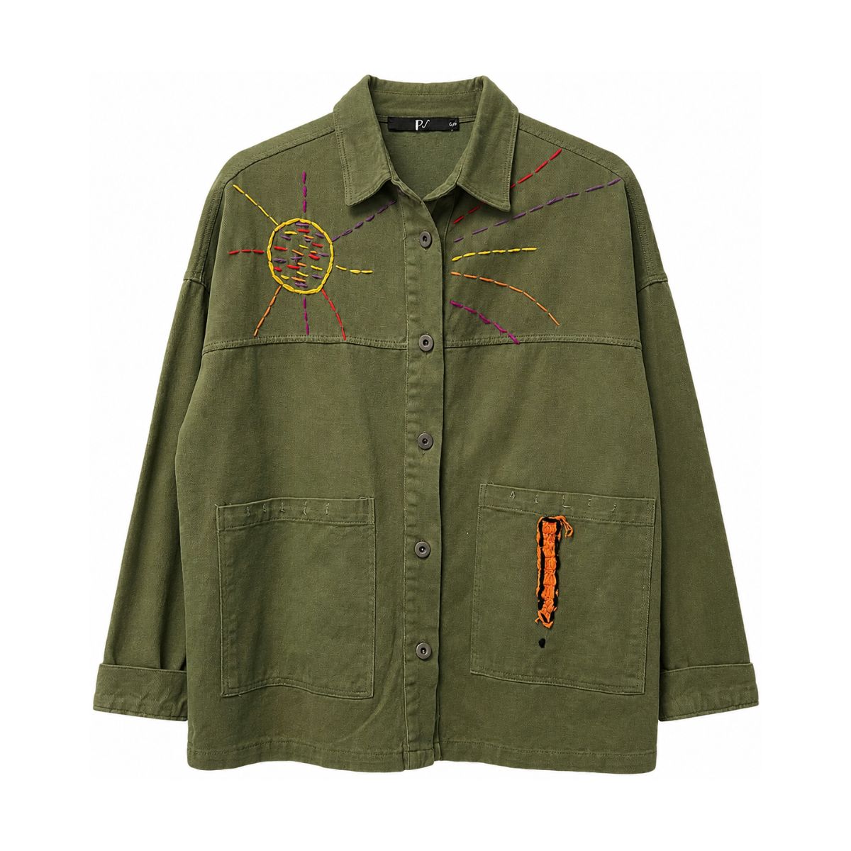 Boutique Flo Sunset Rays Embroidered Jacket
