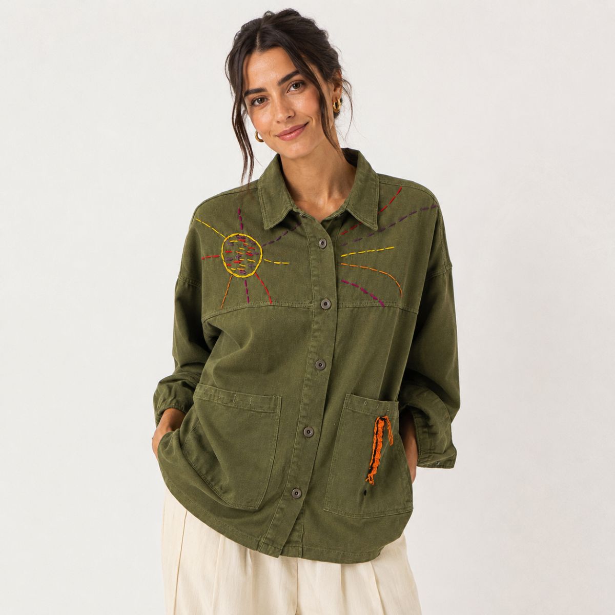Sunset Rays Embroidered Jacket