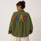 Peace Embroidered Jacket