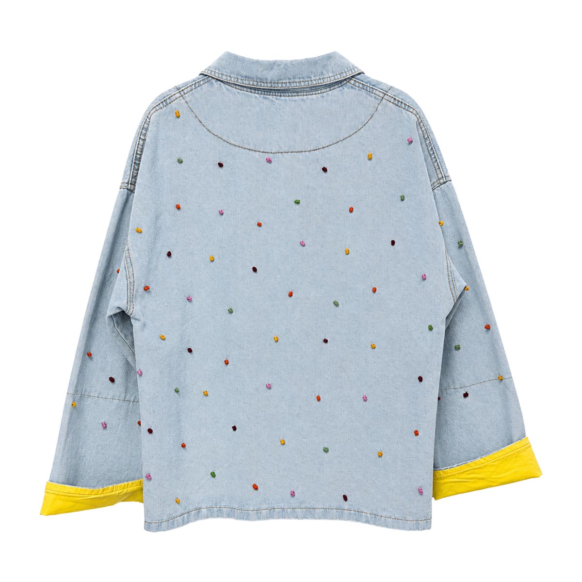 Confetti Embroidered Denim Jacket