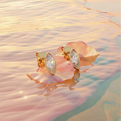 Core Axis Stud Earrings