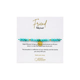 Night Blossom Turquoise Friend Arabic Bracelet