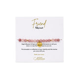 Night Blossom Red Jasper Friend Arabic Bracelet