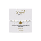 Night Blossom White Howlite Gratitude Arabic Bracelet