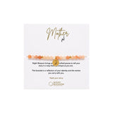 Night Blossom Orange Stone Mother Arabic Bracelet