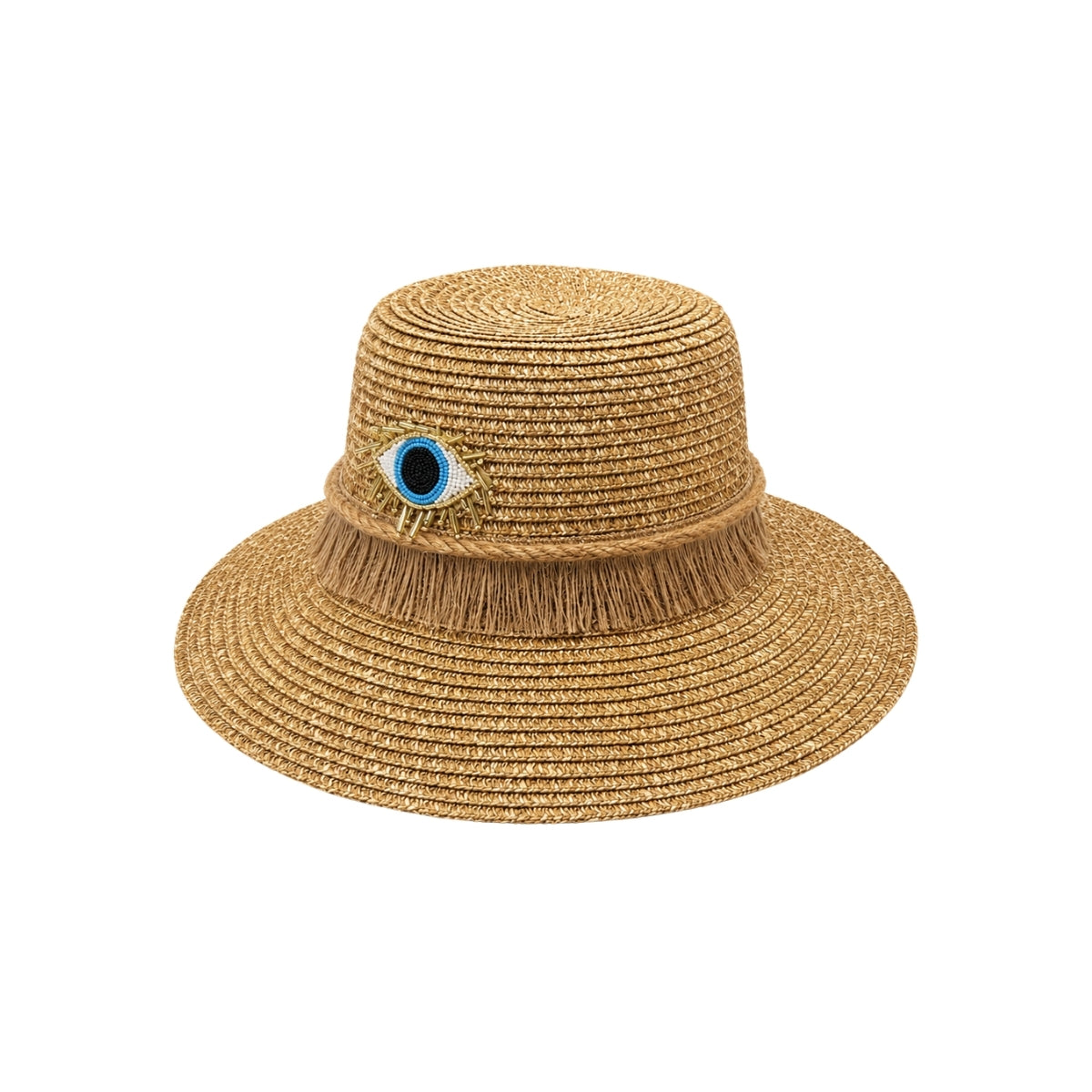 NN Design Lash Evil Eye Fringe Cloche Hat