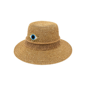 NN Design Lash Evil Eye Fringe Cloche Hat