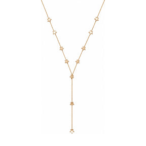 Rima Design Gold Star Lariat Necklace
