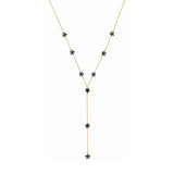 Rima Design Small Black Star Lariat Necklace