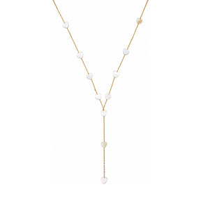 Rima Design Medium Hearts Lariat Necklace