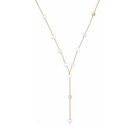 Rima Design Medium Hearts Lariat Necklace