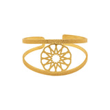 Rima Design Golden Mandala Cuff Bracelet
