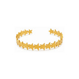Rima Design Gold Stars Cuff Bracelet