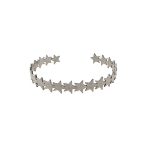 Rima Design Silver Stars Cuff Bracelet