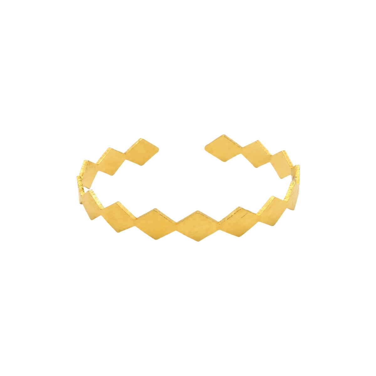 Rima Design Gold Geometric Cuff Bracelet
