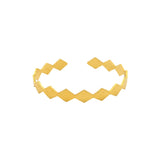 Rima Design Gold Geometric Cuff Bracelet