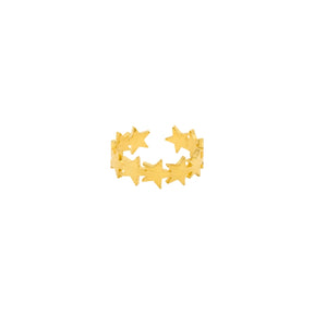 Rima Design Gold Stars Open Ring