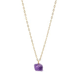 Raw Amethyst Pendant Necklace