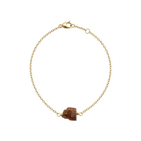 Raw Tiger's Eye Gemstone Chain Bracelet