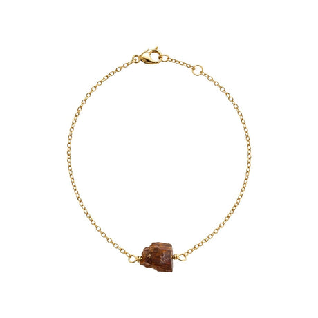 Raw Tiger's Eye Gemstone Chain Bracelet