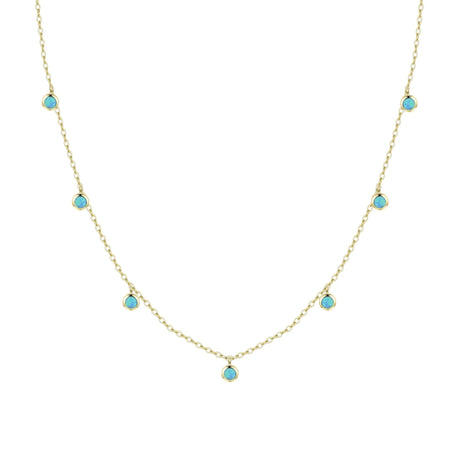 Blue Green Opal Dew Drops Reversible Necklace