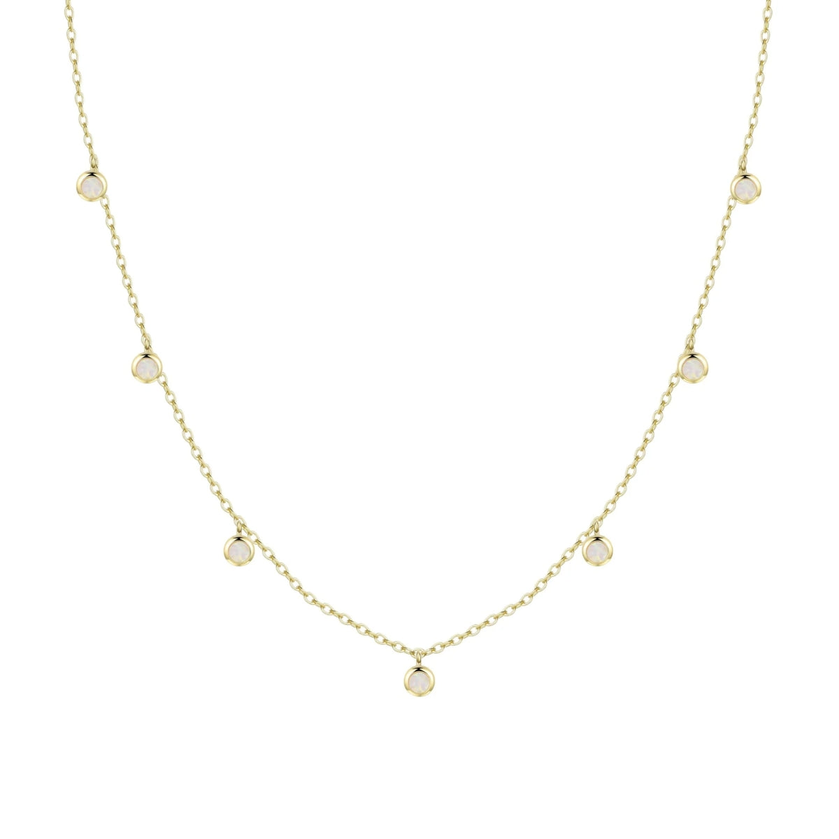 White Opal Dew Drops Reversible Necklace