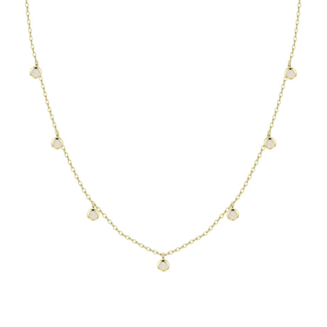 White Opal Dew Drops Reversible Necklace