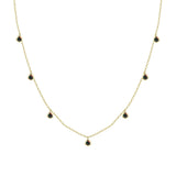 Black Opal Dew Drops Reversible Necklace