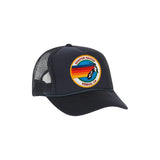 Aviator Nation Signature Logo Navy Vintage Trucker