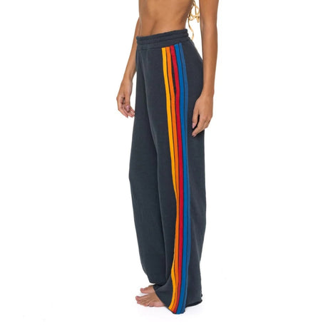 5 Stripe Wide Leg Sweatpants