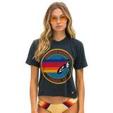 Aviator Nation Charcoal Signature Aviator Nation Boyfriend Tee
