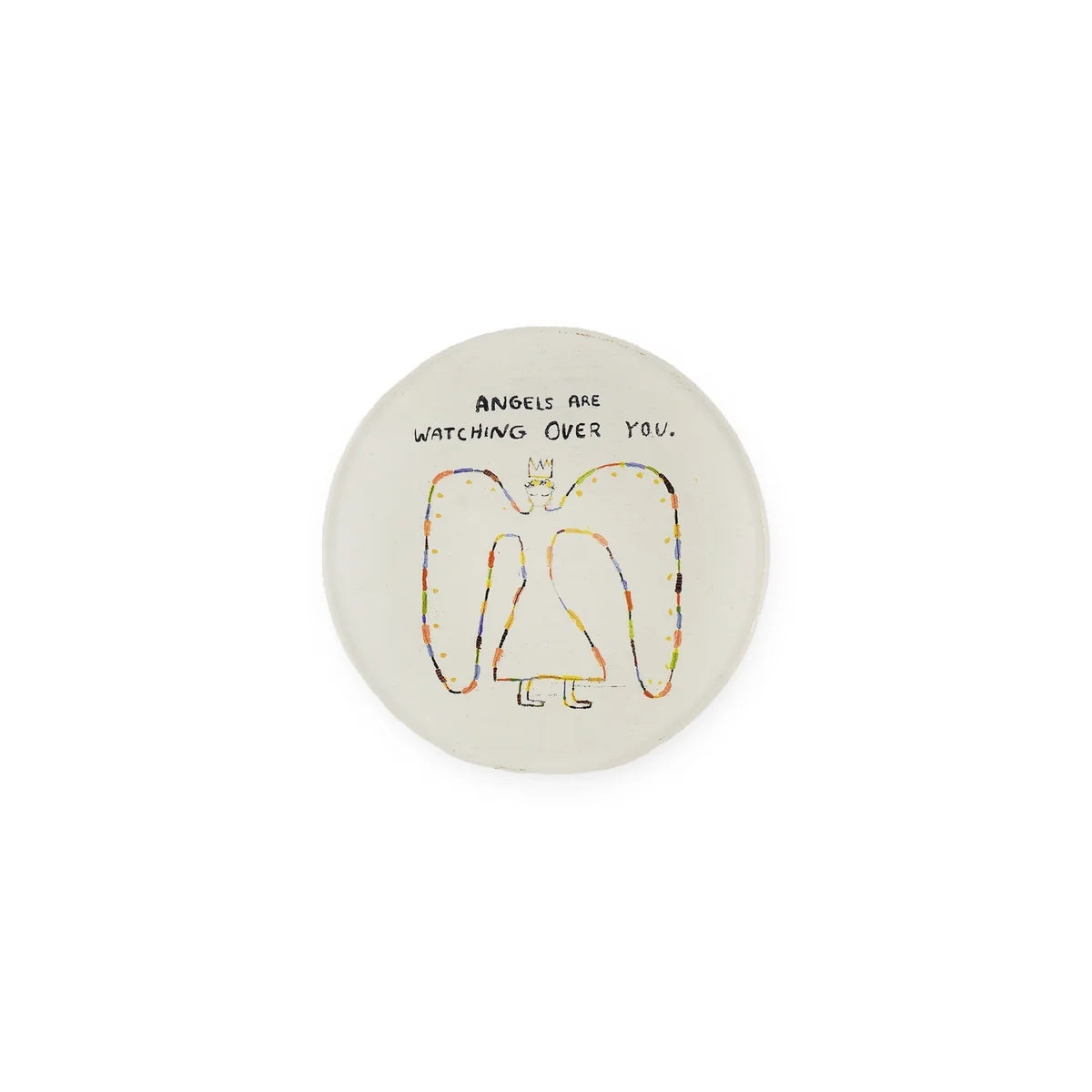 Sugarboo & Co Angels Are Watching Mini Round Decoupage Plate
