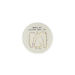 Sugarboo & Co Angels Are Watching Mini Round Decoupage Plate