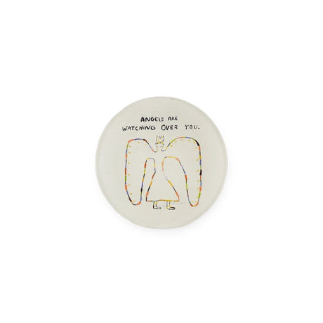 Sugarboo & Co Angels Are Watching Mini Round Decoupage Plate