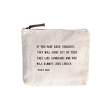 Sugarboo & Co Roald Dahl Quote Canvas Zip Pouch