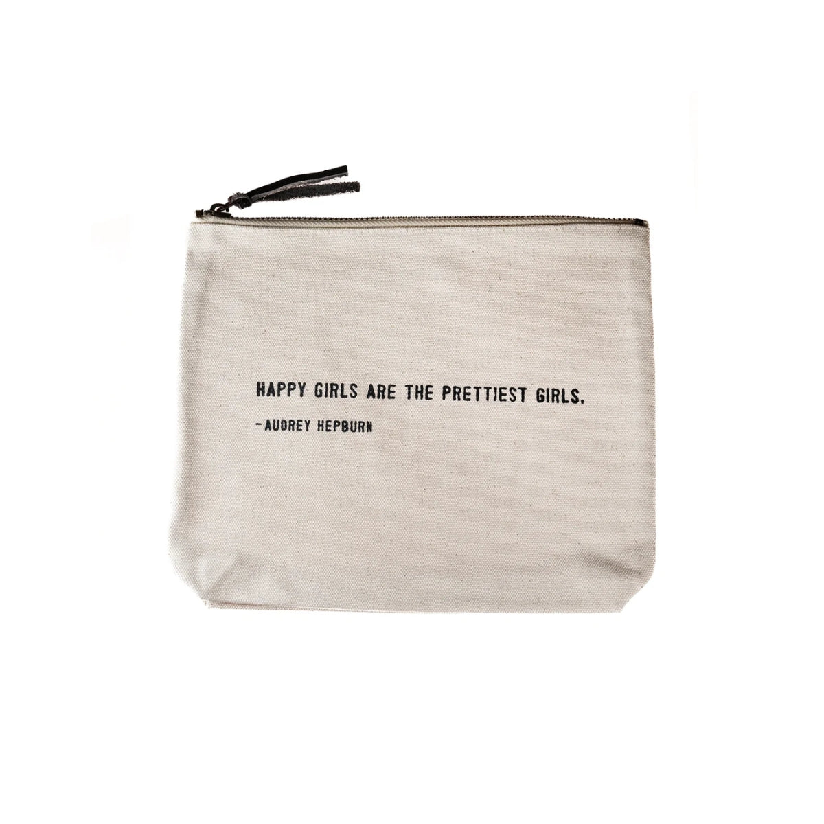 Sugarboo & Co Audrey Hepburn Quote Canvas Zip Pouch