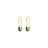 Safety Pin Hoop Earrings