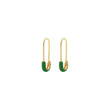 Safety Pin Hoop Earrings