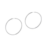 Featherweight Silver Hoop Earrings