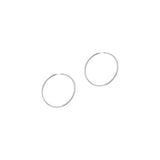 Featherweight Silver Hoop Earrings